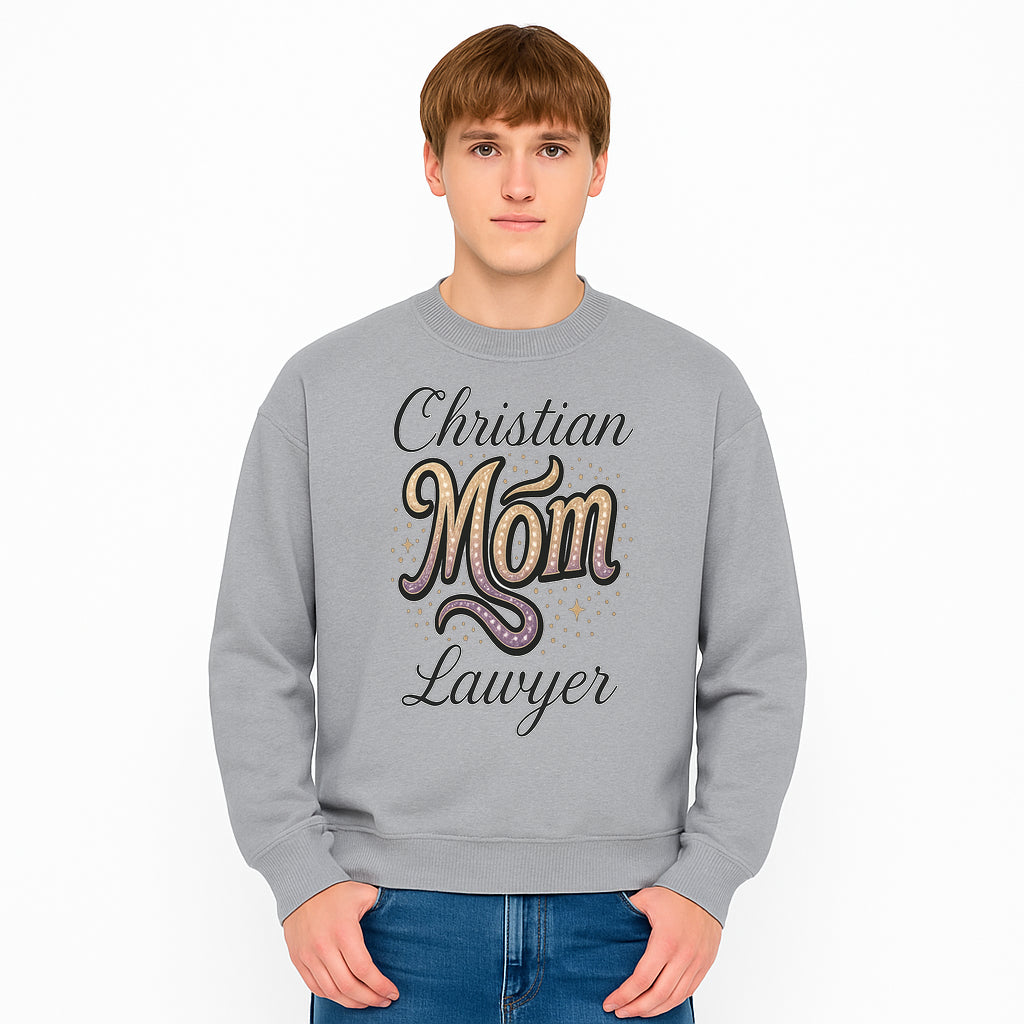 Christian Mom Lawyer Graphic Tee - Unique Design for Attorneys and Mothers - Perfect Gift for Legal Professionals - Sweatshirt 1758263715053.jpg