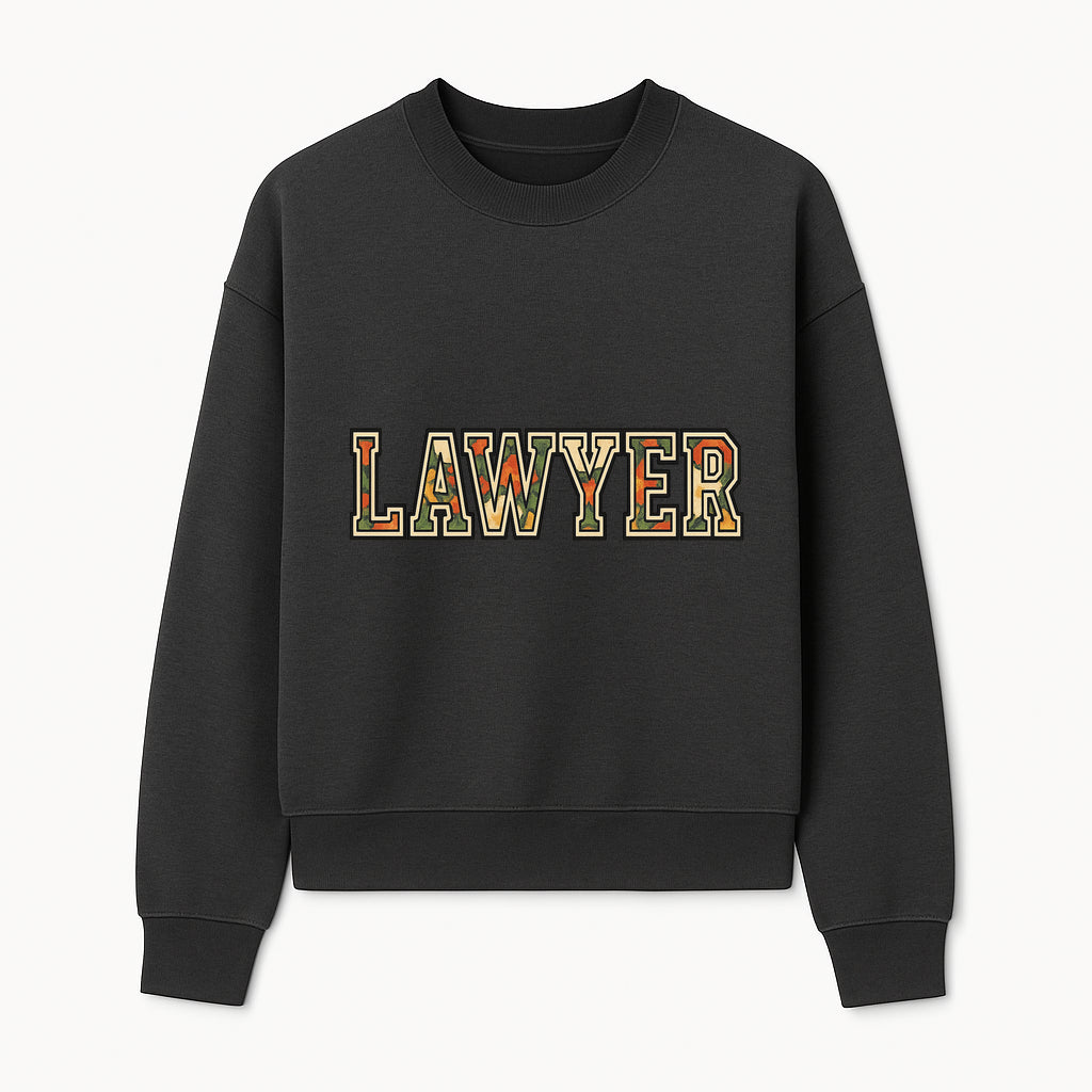Colorful 'Lawyer' Wall Art Print - Unique Home Decor for Attorneys, Legal Professionals, and Law Graduates - Sweatshirt 1758263719536.jpg