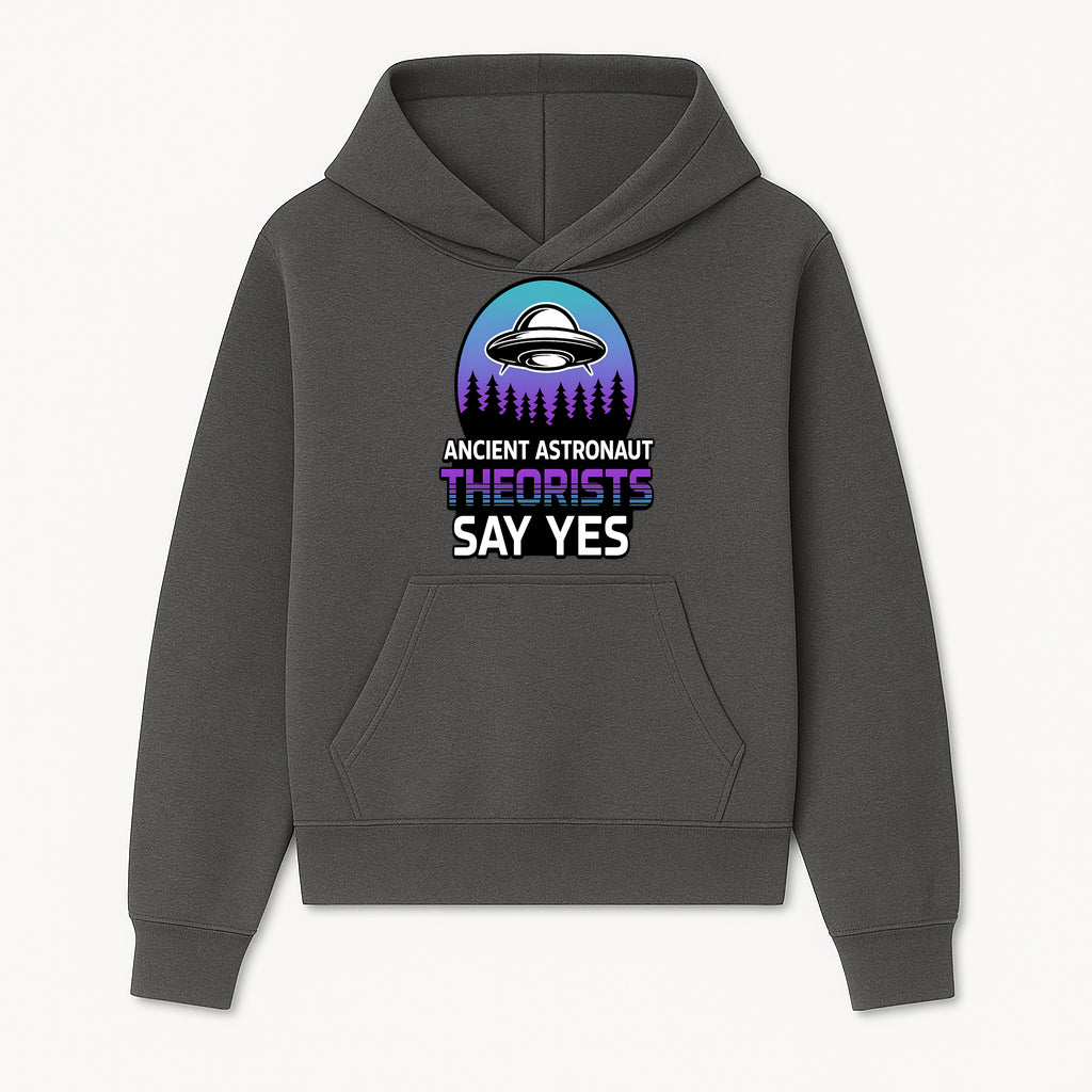 Ancient Astronaut Theorists Say Yes UFO Graphic Tee | Alien Shirt for Believers | Funny Themed Apparel for Science Fiction Fans - Hoodie 1758273078075.jpg