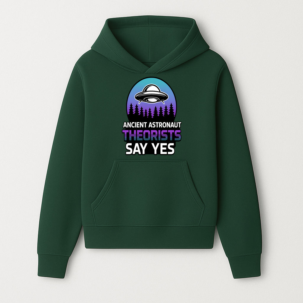 Ancient Astronaut Theorists Say Yes UFO Graphic Tee | Alien Shirt for Believers | Funny Themed Apparel for Science Fiction Fans - Hoodie 1758273078226.jpg