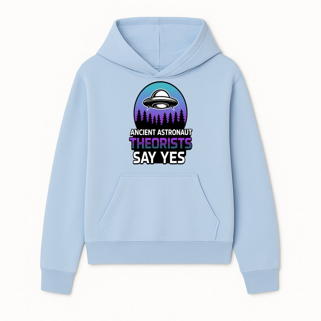Ancient Astronaut Theorists Say Yes UFO Graphic Tee | Alien Shirt for Believers | Funny Themed Apparel for Science Fiction Fans - Hoodie 1758273078510.jpg