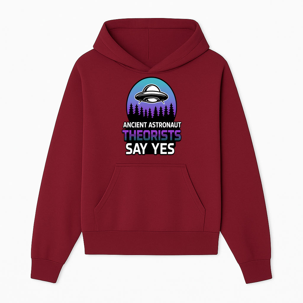 Ancient Astronaut Theorists Say Yes UFO Graphic Tee | Alien Shirt for Believers | Funny Themed Apparel for Science Fiction Fans - Hoodie 1758273078826.jpg