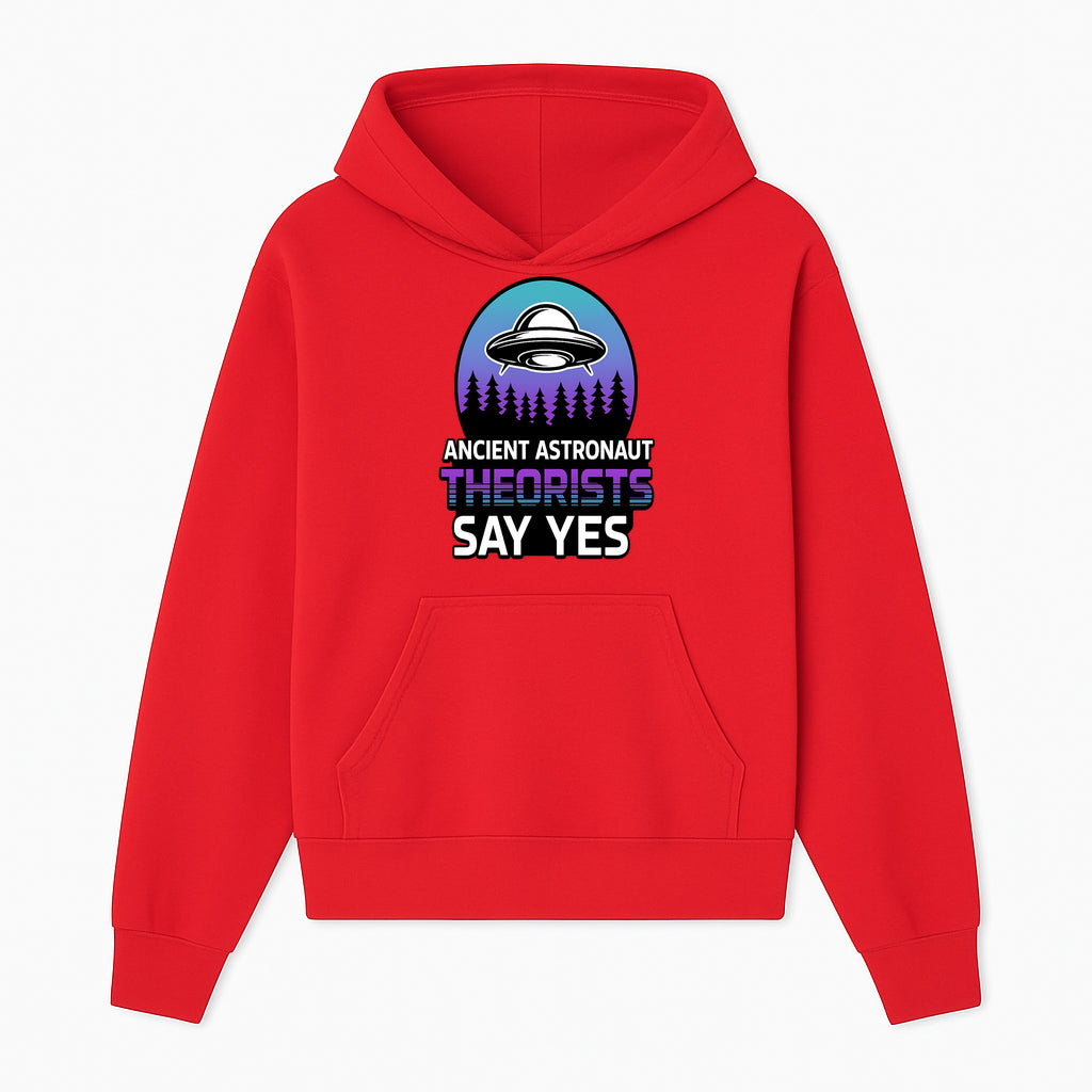 Ancient Astronaut Theorists Say Yes UFO Graphic Tee | Alien Shirt for Believers | Funny Themed Apparel for Science Fiction Fans - Hoodie 1758273079167.jpg