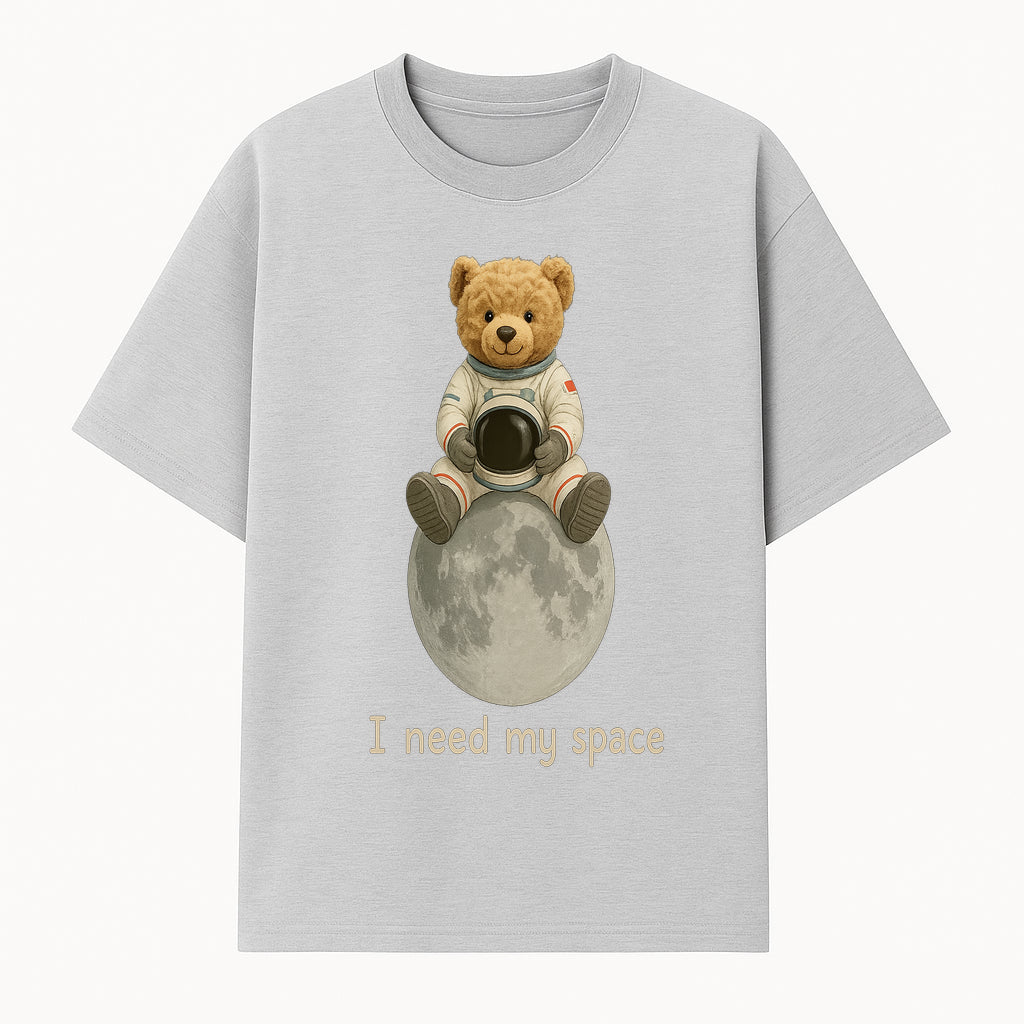 Astronaut Bear Wall Art - I Need My Space - Cute Moon Decor for Kids' Room, Nursery, or Playroom - Adorable Space-Themed Print - T-shirt 1758273083930.jpg