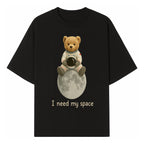 Astronaut Bear Wall Art - I Need My Space - Cute Moon Decor for Kids' Room, Nursery, or Playroom - Adorable Space-Themed Print - T-shirt 1758273084079.jpg