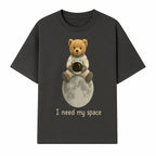 Astronaut Bear Wall Art - I Need My Space - Cute Moon Decor for Kids' Room, Nursery, or Playroom - Adorable Space-Themed Print - T-shirt 1758273084222.jpg