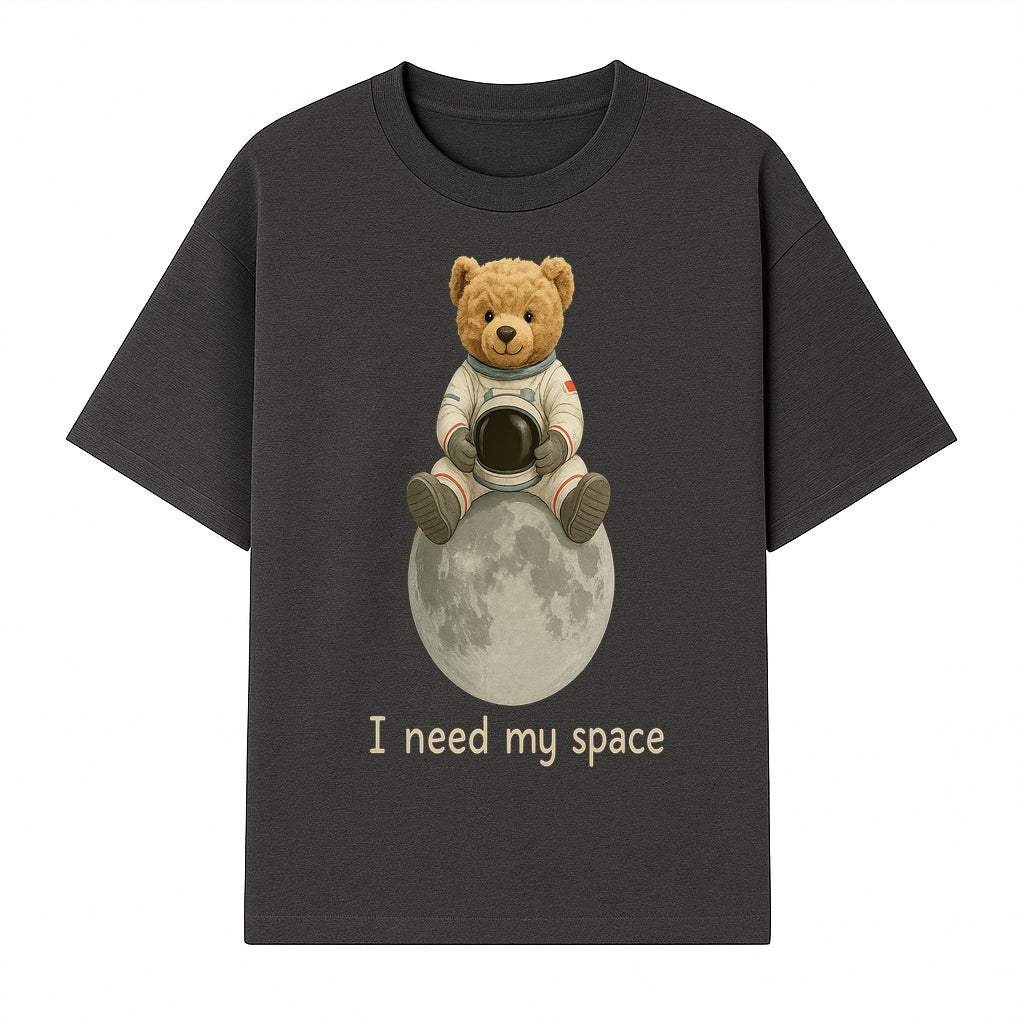 Astronaut Bear Wall Art - I Need My Space - Cute Moon Decor for Kids' Room, Nursery, or Playroom - Adorable Space-Themed Print - T-shirt 1758273084222.jpg
