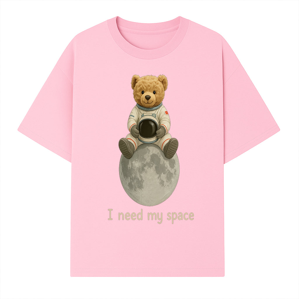 Astronaut Bear Wall Art - I Need My Space - Cute Moon Decor for Kids' Room, Nursery, or Playroom - Adorable Space-Themed Print - T-shirt 1758273084804.jpg