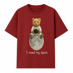 Astronaut Bear Wall Art - I Need My Space - Cute Moon Decor for Kids' Room, Nursery, or Playroom - Adorable Space-Themed Print - T-shirt 1758273084984.jpg