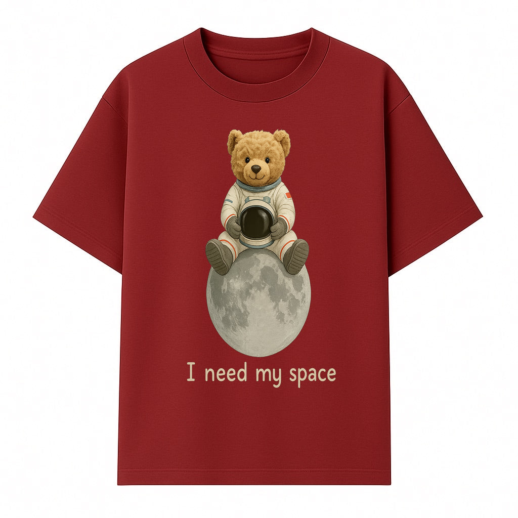 Astronaut Bear Wall Art - I Need My Space - Cute Moon Decor for Kids' Room, Nursery, or Playroom - Adorable Space-Themed Print - T-shirt 1758273084984.jpg