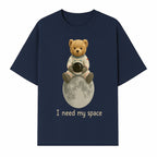 Astronaut Bear Wall Art - I Need My Space - Cute Moon Decor for Kids' Room, Nursery, or Playroom - Adorable Space-Themed Print - T-shirt 1758273085101.jpg