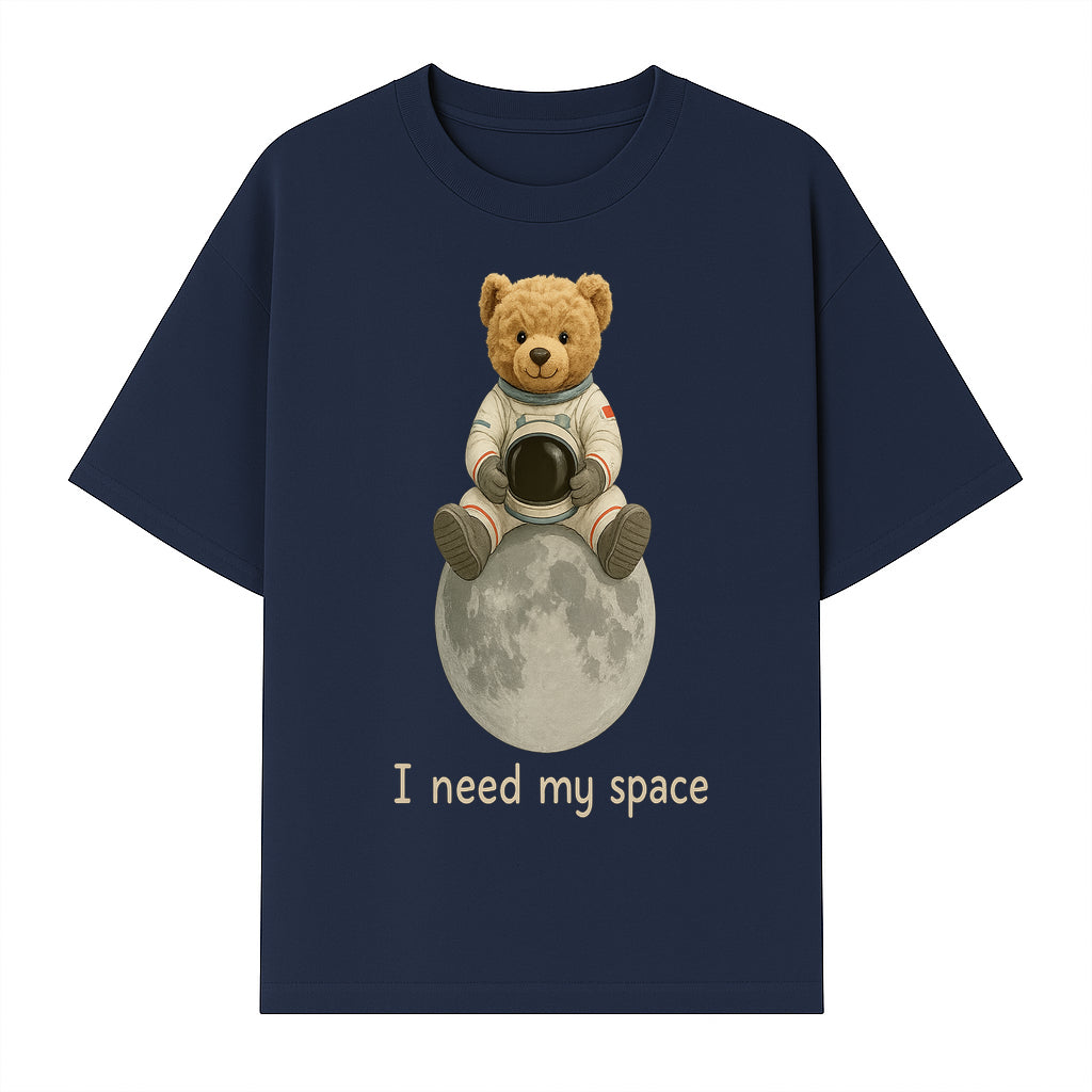 Astronaut Bear Wall Art - I Need My Space - Cute Moon Decor for Kids' Room, Nursery, or Playroom - Adorable Space-Themed Print - T-shirt 1758273085101.jpg