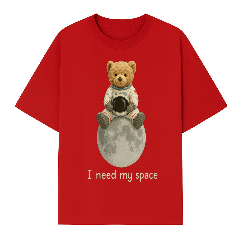 Astronaut Bear Wall Art - I Need My Space - Cute Moon Decor for Kids' Room, Nursery, or Playroom - Adorable Space-Themed Print - T-shirt 1758273085251.jpg