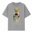 Astronaut Bear Wall Art - I Need My Space - Cute Moon Decor for Kids' Room, Nursery, or Playroom - Adorable Space-Themed Print - T-shirt 1758273085393.jpg