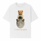 Astronaut Bear Wall Art - I Need My Space - Cute Moon Decor for Kids' Room, Nursery, or Playroom - Adorable Space-Themed Print - T-shirt 1758273085554.jpg
