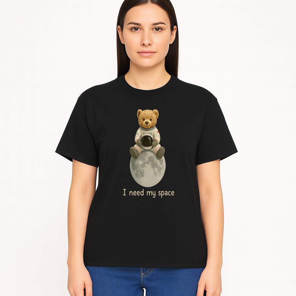 Astronaut Bear Wall Art - I Need My Space - Cute Moon Decor for Kids' Room, Nursery, or Playroom - Adorable Space-Themed Print - T-shirt 1758273086841.jpg