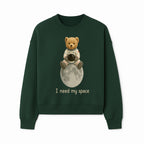 Astronaut Bear Wall Art - I Need My Space - Cute Moon Decor for Kids' Room, Nursery, or Playroom - Adorable Space-Themed Print - Sweatshirt 1758273087486.jpg