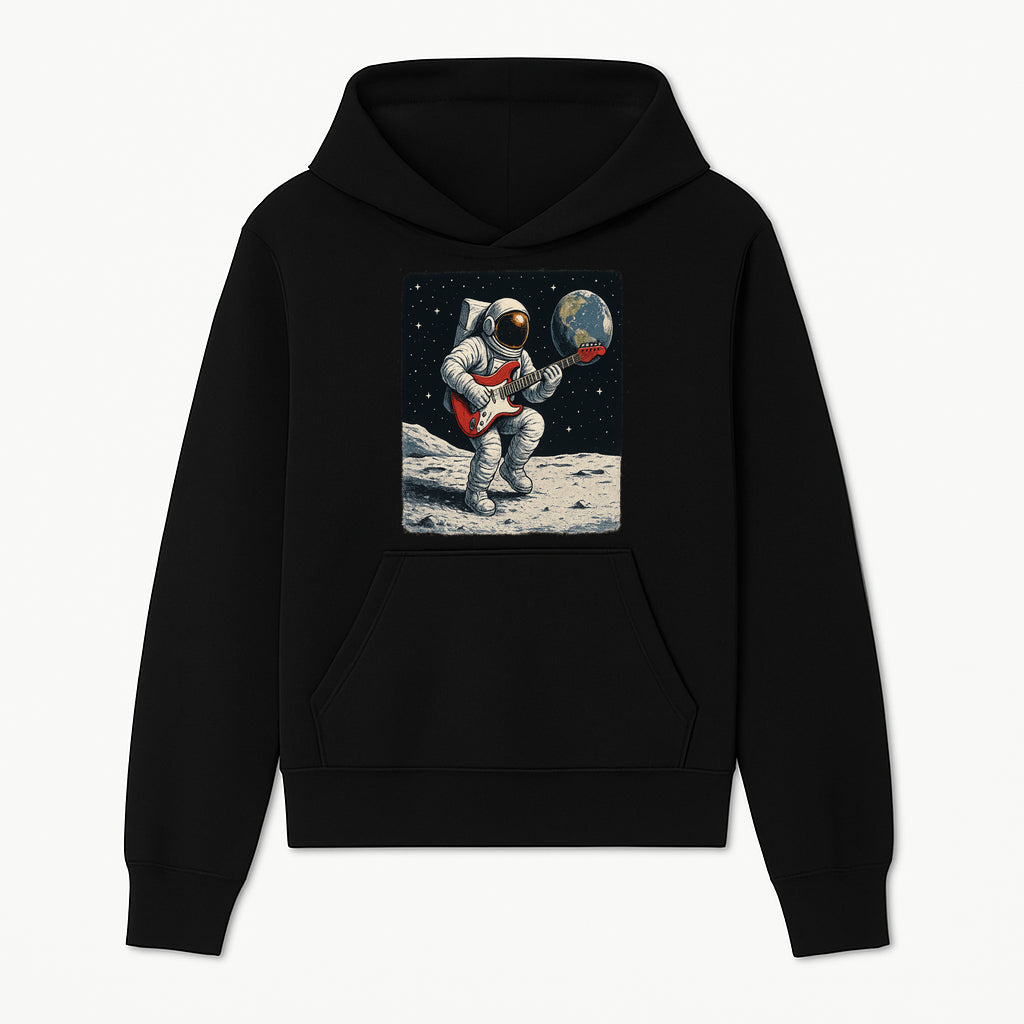 Astronaut Playing Electric Guitar in Space - Cosmic Music Art Print for Space Lovers and Musicians, Retro Style Wall Decor - Hoodie 1758273089361.jpg