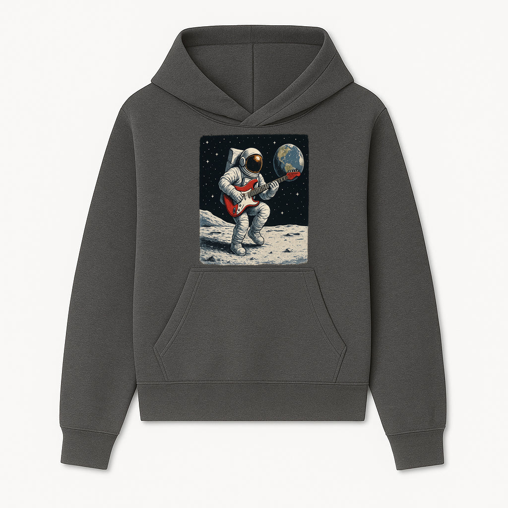 Astronaut Playing Electric Guitar in Space - Cosmic Music Art Print for Space Lovers and Musicians, Retro Style Wall Decor - Hoodie 1758273089497.jpg