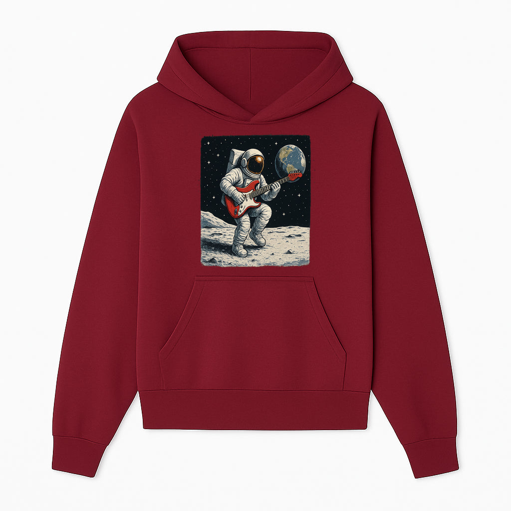 Astronaut Playing Electric Guitar in Space - Cosmic Music Art Print for Space Lovers and Musicians, Retro Style Wall Decor - Hoodie 1758273090263.jpg