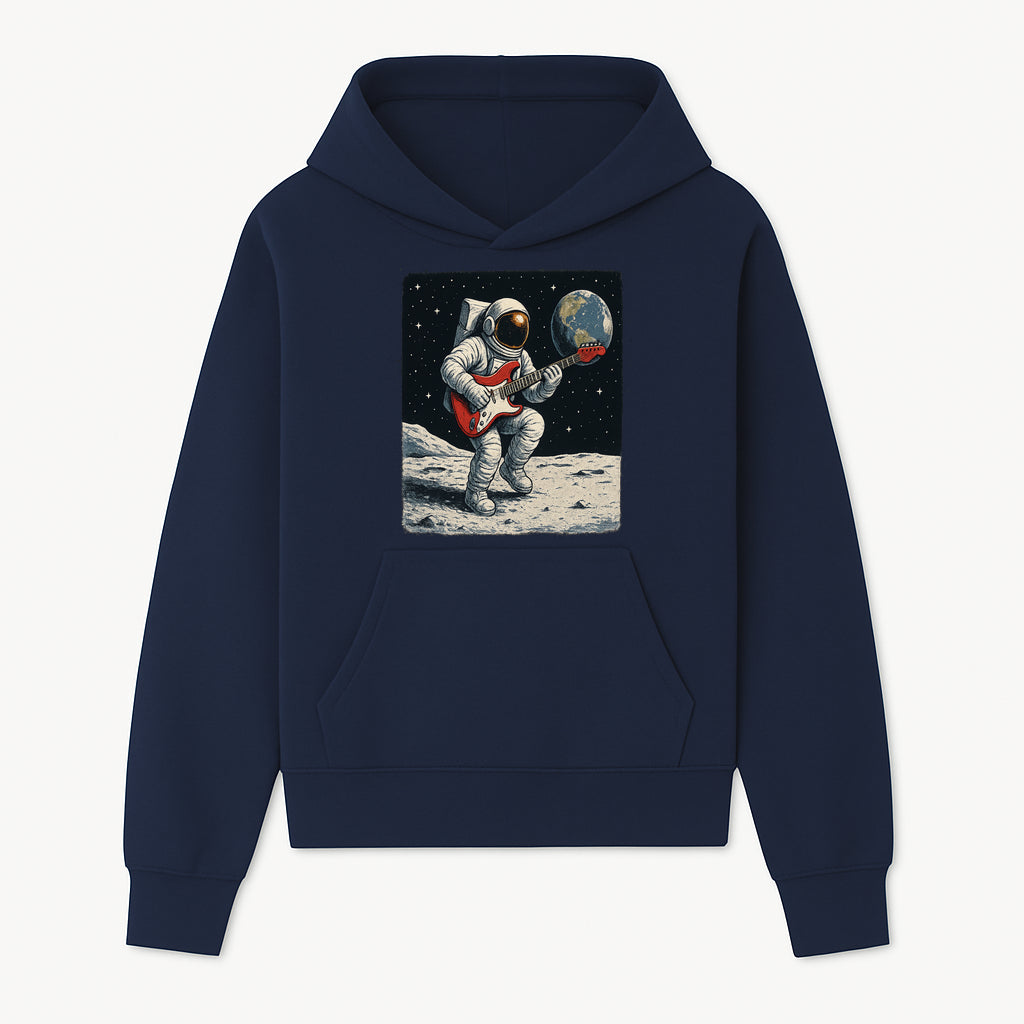 Astronaut Playing Electric Guitar in Space - Cosmic Music Art Print for Space Lovers and Musicians, Retro Style Wall Decor - Hoodie 1758273090433.jpg