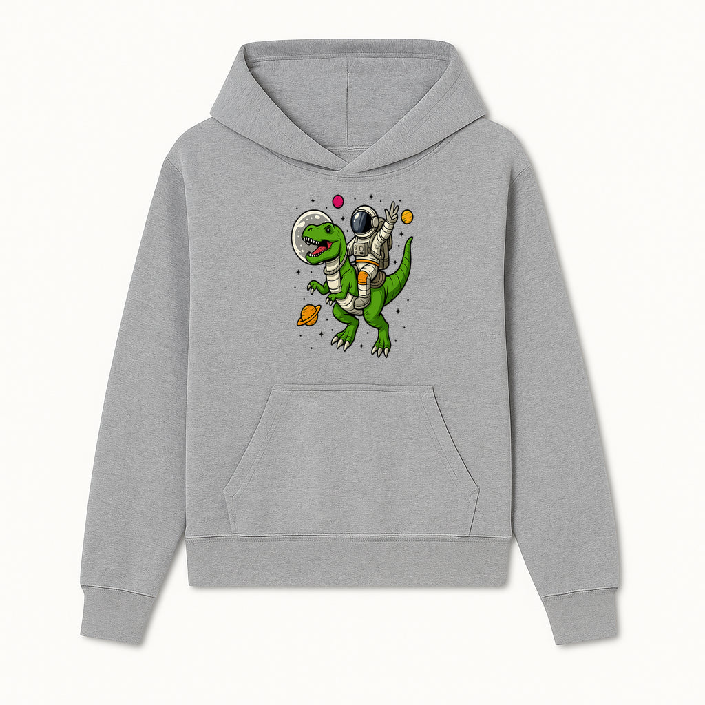 Astronaut Riding T-Rex Space Adventure Graphic Tee for Kids, Dinosaur and Space Theme Shirt, Fun Outer Space Design - Hoodie 1758273091153.jpg