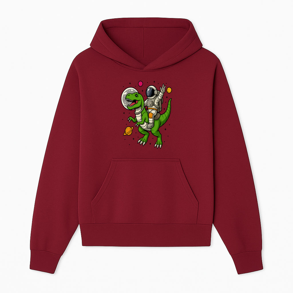 Astronaut Riding T-Rex Space Adventure Graphic Tee for Kids, Dinosaur and Space Theme Shirt, Fun Outer Space Design - Hoodie 1758273091674.jpg