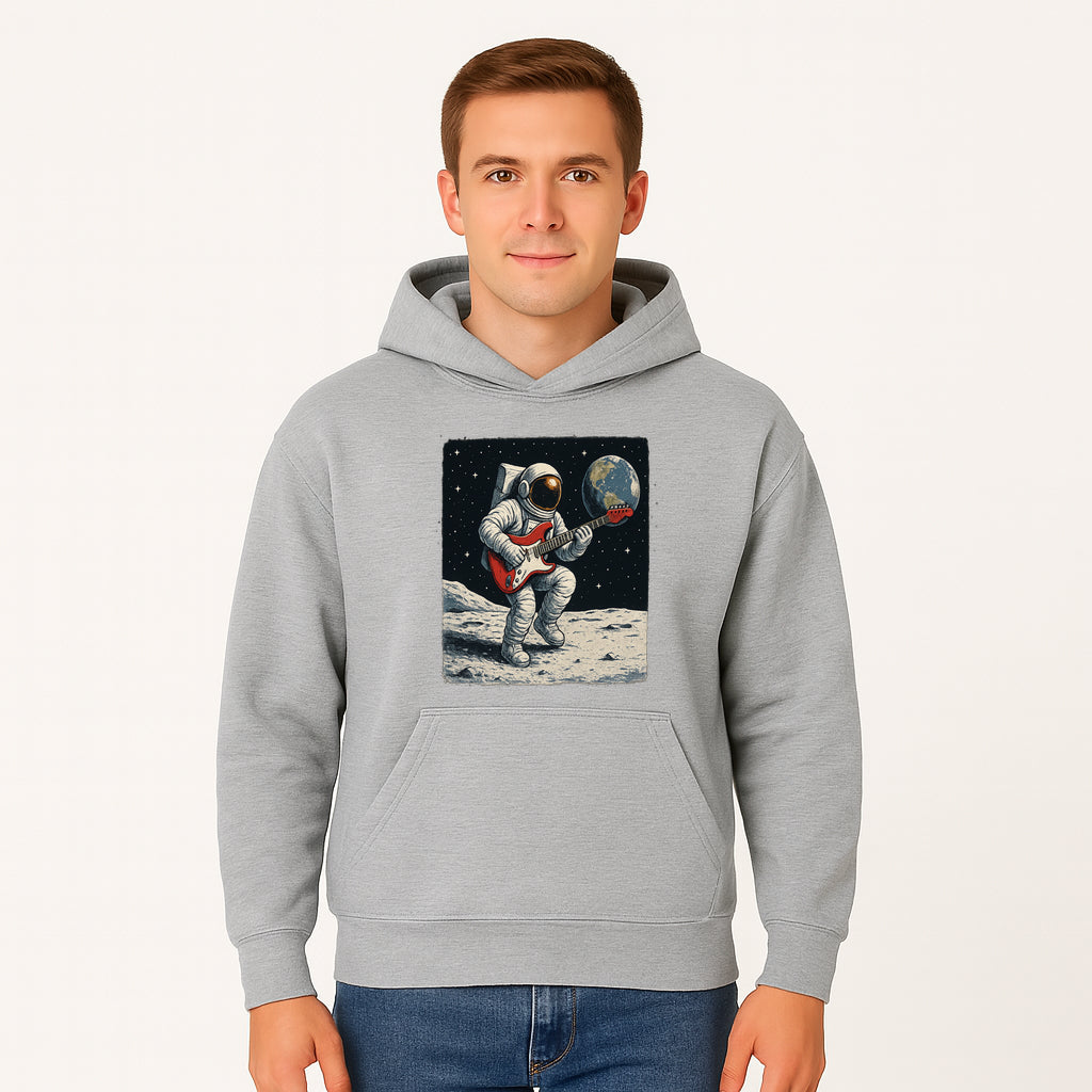 Astronaut Playing Electric Guitar in Space - Cosmic Music Art Print for Space Lovers and Musicians, Retro Style Wall Decor - Hoodie 1758273092092.jpg