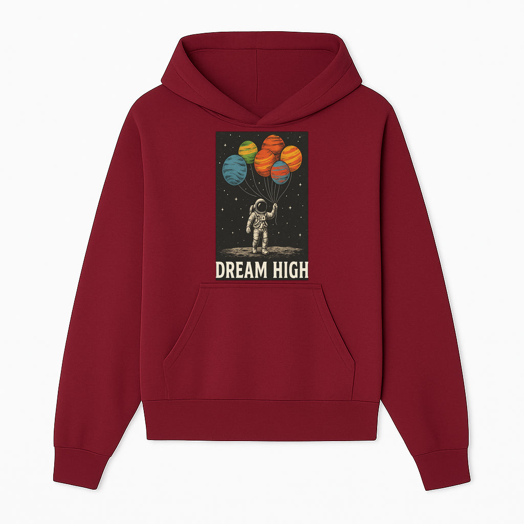 Astronaut Dreaming High with Planet Balloons Art Print Cosmic Wall Decor, Space Theme Home Art, Inspirational Astronaut Illustration - Hoodie 1758273092180.jpg