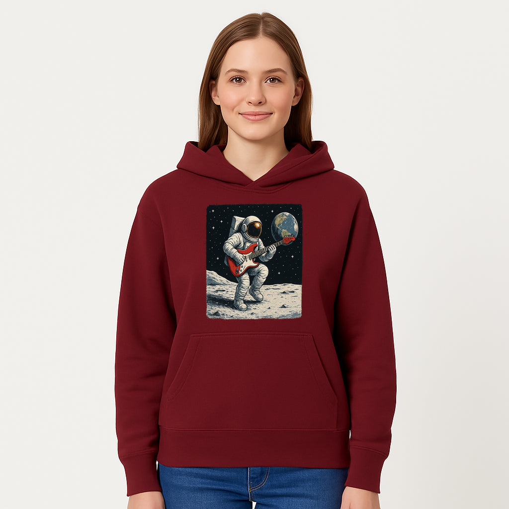 Astronaut Playing Electric Guitar in Space - Cosmic Music Art Print for Space Lovers and Musicians, Retro Style Wall Decor - Hoodie 1758273092245.jpg
