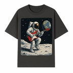 Astronaut Playing Electric Guitar in Space - Cosmic Music Art Print for Space Lovers and Musicians, Retro Style Wall Decor - T-shirt 1758273092719.jpg