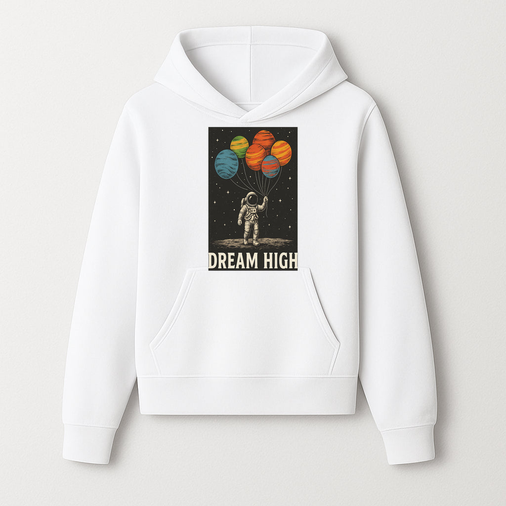 Astronaut Dreaming High with Planet Balloons Art Print Cosmic Wall Decor, Space Theme Home Art, Inspirational Astronaut Illustration - Hoodie 1758273092722.jpg