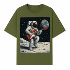 Astronaut Playing Electric Guitar in Space - Cosmic Music Art Print for Space Lovers and Musicians, Retro Style Wall Decor - T-shirt 1758273092857.jpg