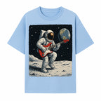 Astronaut Playing Electric Guitar in Space - Cosmic Music Art Print for Space Lovers and Musicians, Retro Style Wall Decor - T-shirt 1758273093176.jpg