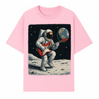 Astronaut Playing Electric Guitar in Space - Cosmic Music Art Print for Space Lovers and Musicians, Retro Style Wall Decor - T-shirt 1758273093324.jpg