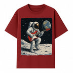 Astronaut Playing Electric Guitar in Space - Cosmic Music Art Print for Space Lovers and Musicians, Retro Style Wall Decor - T-shirt 1758273093457.jpg