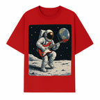Astronaut Playing Electric Guitar in Space - Cosmic Music Art Print for Space Lovers and Musicians, Retro Style Wall Decor - T-shirt 1758273093757.jpg