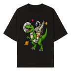 Astronaut Riding T-Rex Space Adventure Graphic Tee for Kids, Dinosaur and Space Theme Shirt, Fun Outer Space Design - T-shirt 1758273093883.jpg