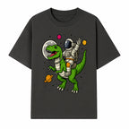 Astronaut Riding T-Rex Space Adventure Graphic Tee for Kids, Dinosaur and Space Theme Shirt, Fun Outer Space Design - T-shirt 1758273094033.jpg