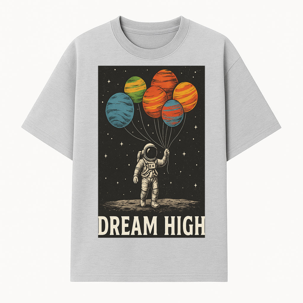 Astronaut Dreaming High with Planet Balloons Art Print Cosmic Wall Decor, Space Theme Home Art, Inspirational Astronaut Illustration - T-shirt 1758273094185.jpg