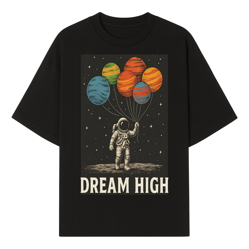 Astronaut Dreaming High with Planet Balloons Art Print Cosmic Wall Decor, Space Theme Home Art, Inspirational Astronaut Illustration - T-shirt 1758273094328.jpg
