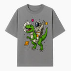 Astronaut Riding T-Rex Space Adventure Graphic Tee for Kids, Dinosaur and Space Theme Shirt, Fun Outer Space Design - T-shirt 1758273094330.jpg