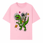 Astronaut Riding T-Rex Space Adventure Graphic Tee for Kids, Dinosaur and Space Theme Shirt, Fun Outer Space Design - T-shirt 1758273094628.jpg
