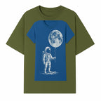 Astronaut Holding Moon Balloon T-Shirt | Space Themed Graphic Tee | Unique Gift for Sci-Fi Lovers and Dreamers - T-shirt 1758273094659.jpg