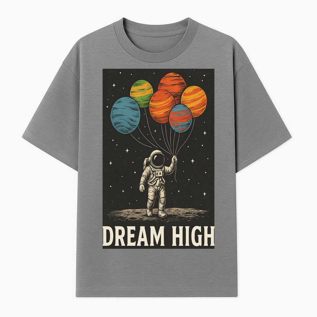 Astronaut Dreaming High with Planet Balloons Art Print Cosmic Wall Decor, Space Theme Home Art, Inspirational Astronaut Illustration - T-shirt 1758273094831.jpg