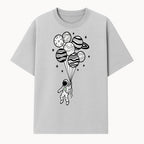 Astronaut with Planet Balloons Graphic Tee, Space Theme Shirt, Cosmic Adventure Apparel, Unisex Astronaut Design, Gift for Space Lovers - T-shirt 1758273094883.jpg