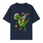 Astronaut Riding T-Rex Space Adventure Graphic Tee for Kids, Dinosaur and Space Theme Shirt, Fun Outer Space Design - T-shirt 1758273094952.jpg