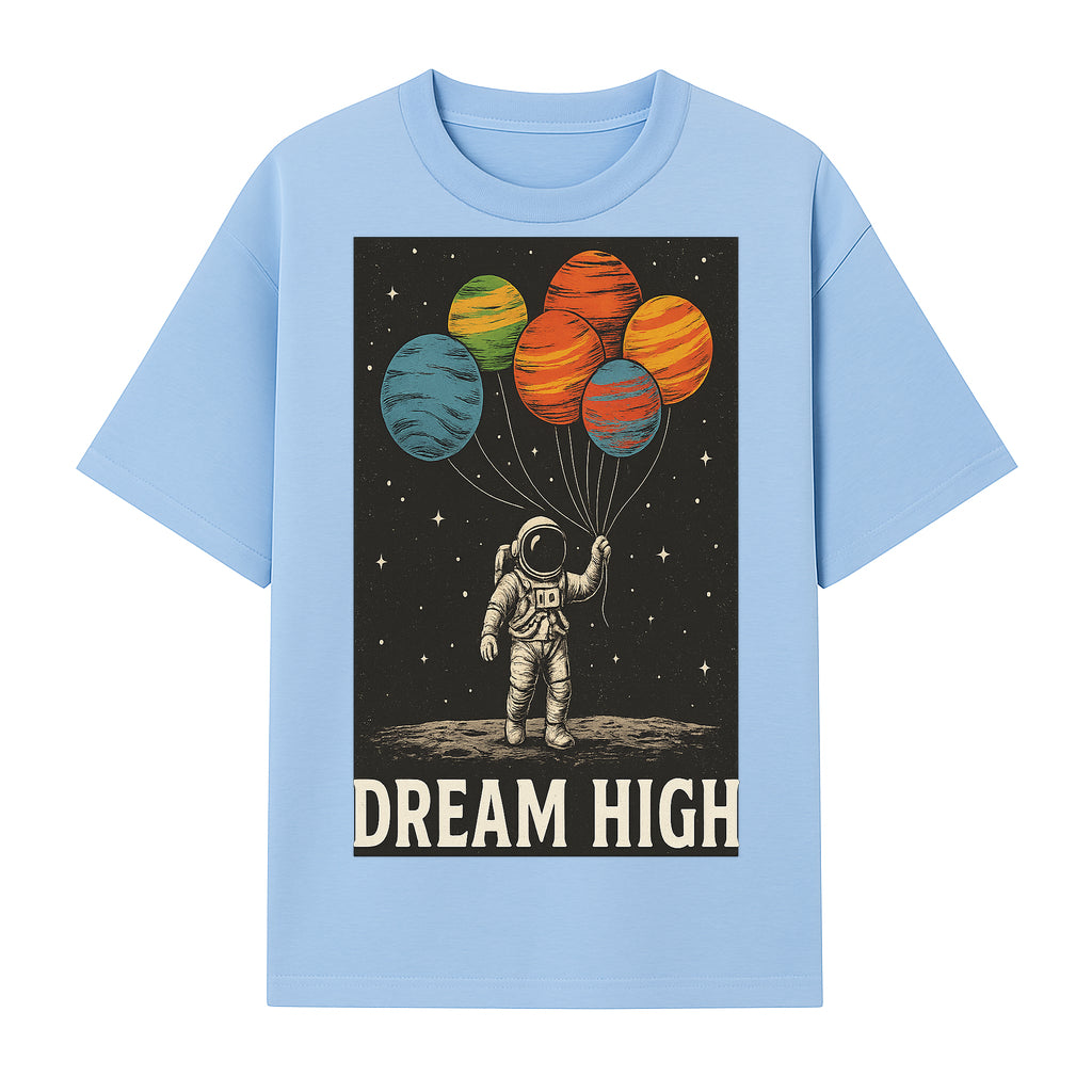 Astronaut Dreaming High with Planet Balloons Art Print Cosmic Wall Decor, Space Theme Home Art, Inspirational Astronaut Illustration - T-shirt 1758273095002.jpg