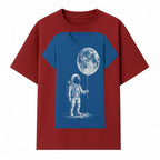 Astronaut Holding Moon Balloon T-Shirt | Space Themed Graphic Tee | Unique Gift for Sci-Fi Lovers and Dreamers - T-shirt 1758273095219.jpg