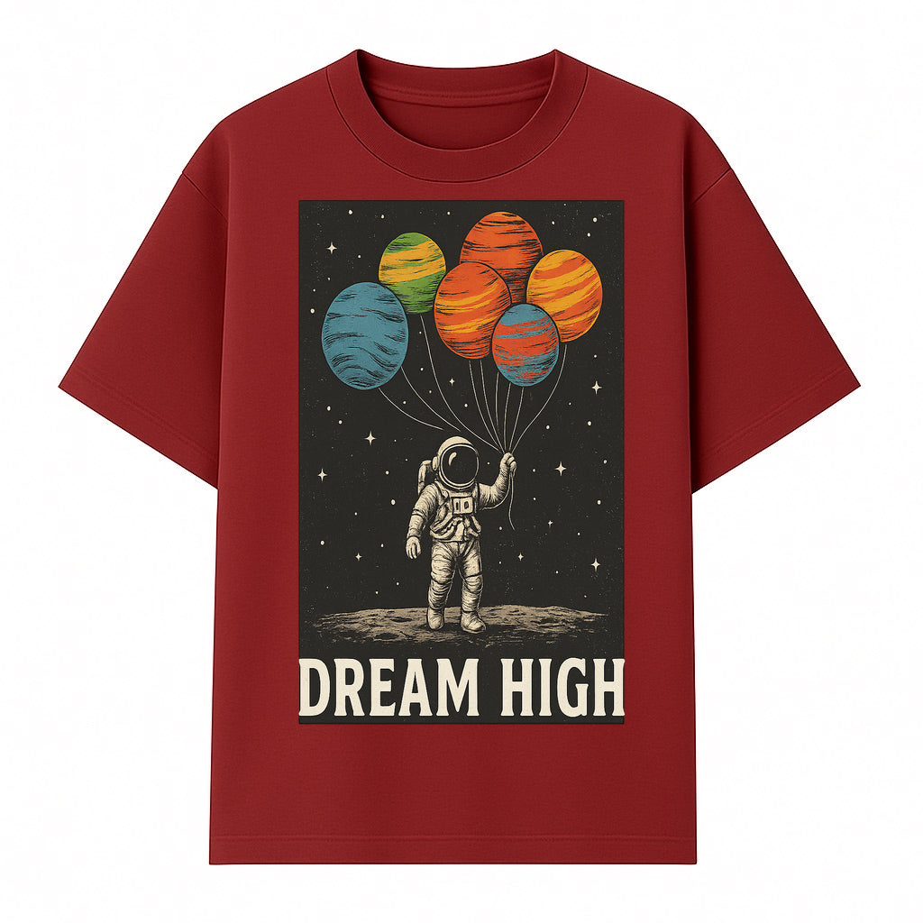 Astronaut Dreaming High with Planet Balloons Art Print Cosmic Wall Decor, Space Theme Home Art, Inspirational Astronaut Illustration - T-shirt 1758273095311.jpg